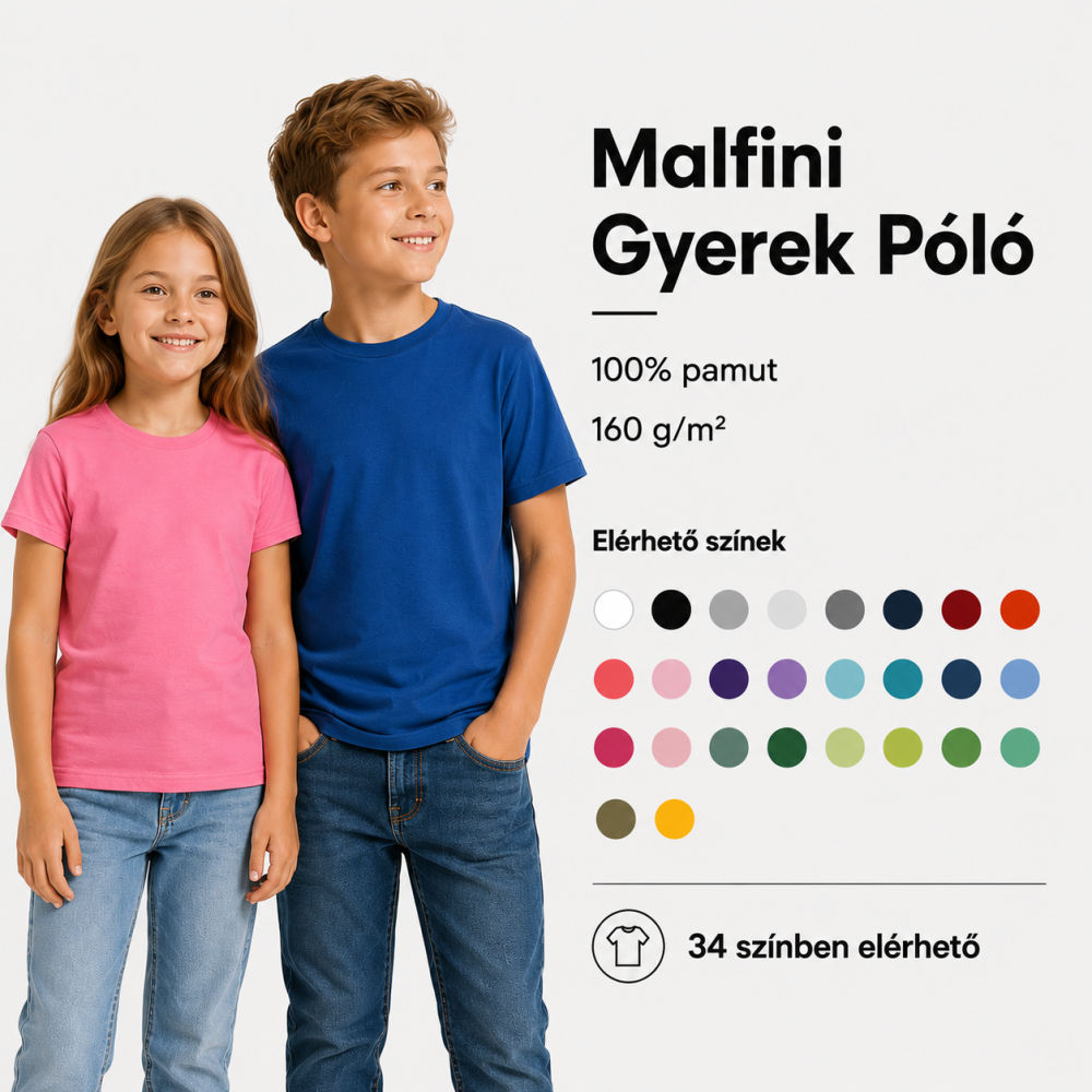 Egyedi gyerek póló - Malfini