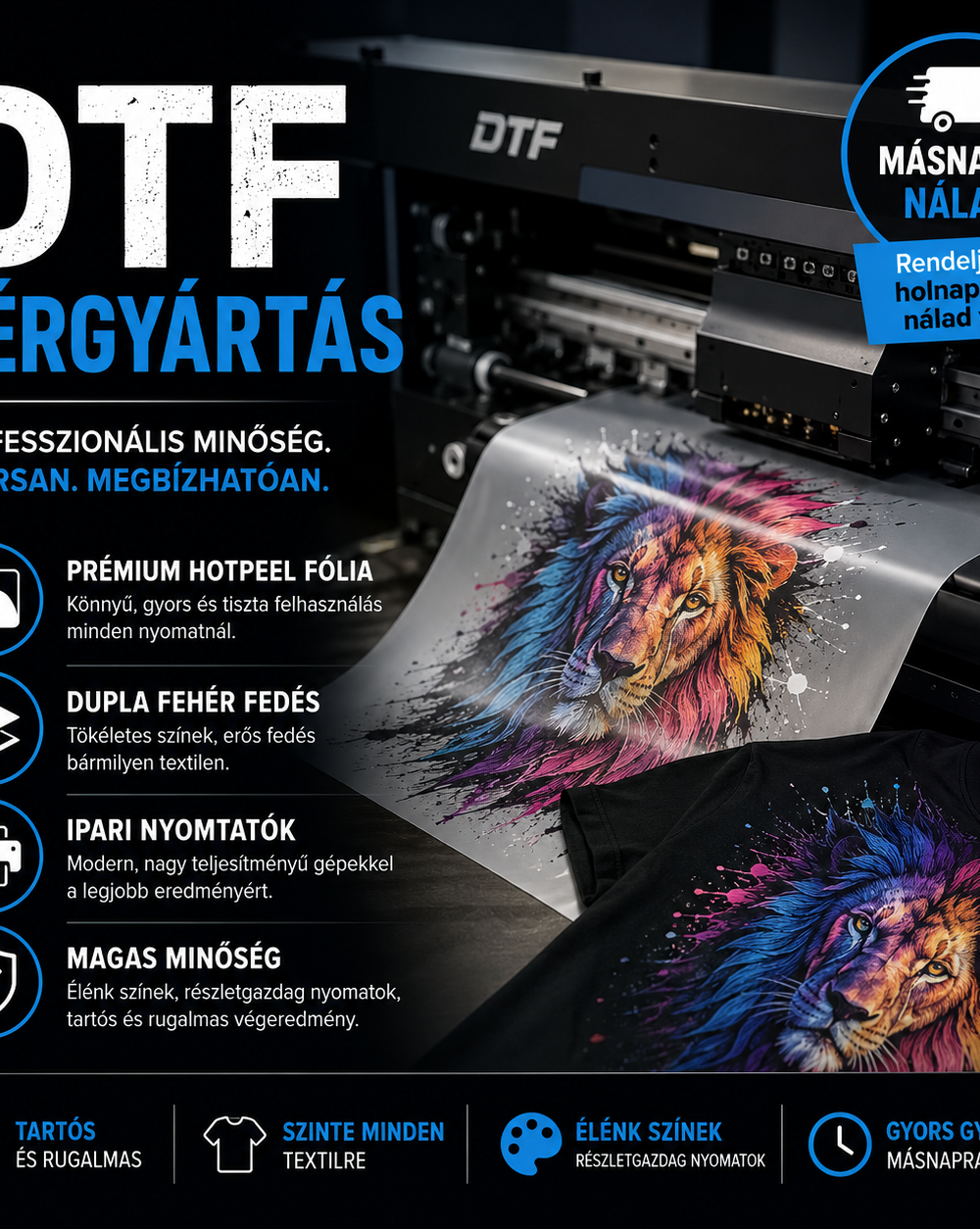 DTF Bérnyomtatás